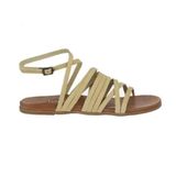 Bueno Shoes 01WU4202 Sarı Nubuk Kadın Sandalet