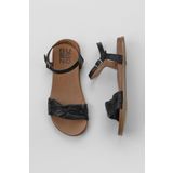 Bueno Shoes 01WU4230 Siyah Deri Kadın Sandalet