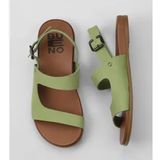 Bueno Shoes 01WU4244 Yeşil Nubuk Kadın Sandalet