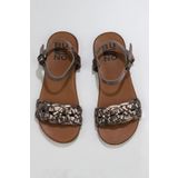 Bueno Shoes 01wu4251 Gri Parlak Deri Kadın Düz Sandalet