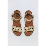 Bueno Shoes 01WU4251 Sarı Deri Kadın Düz Sandalet