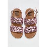 Bueno Shoes 01WU4252 Pudra Parlak Deri Kadın Sandalet