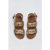 Bueno Shoes 01WU4252 Sarı Parlak Deri Kadın Sandalet