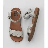 Bueno Shoes 01WU4253 Yeşil Deri Kadın Düz Sandalet