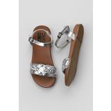Bueno Shoes 01WU4262 Gümüş Parlak Deri Kadın Sandalet