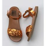 Bueno Shoes 01WU4262 Turuncu Parlak Deri Kadın Sandalet