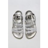 Bueno Shoes 01WU4703 Beyaz Deri Kadın Düz Sandalet