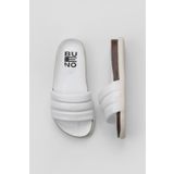 Bueno Shoes 01WU4710 Beyaz Deri Kadın Düz Terlik