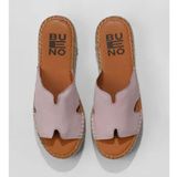Bueno Shoes 01WU5105 Pembe Deri Dolgu Topuklu Kadın Espadril Terlik