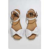 Bueno Shoes 01WU5206 Beyaz Deri Kadın Espadril Sandalet