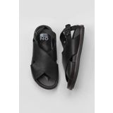 Bueno Shoes 01WU5815 Siyah Deri Kadın Sandalet