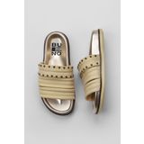 Bueno Shoes 01WU5829 Sarı Deri Kadın Düz Terlik