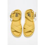 Bueno Shoes 01WU5901 Sarı Deri Kadın Sandalet