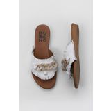 Bueno Shoes 01WU7408 Beyaz Kadın Terlik