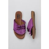 Bueno Shoes 01WU7408 Lila Deri Kadın Parmak Arası Terlik