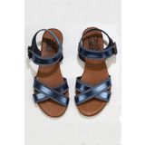 Bueno Shoes 01WU7421 Lacivert Parlak Kadın Sandalet