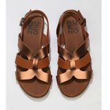 Bueno Shoes 01WU7422 Taba Parlak Deri Kadın Sandalet