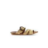 Bueno Shoes 01WU7438 Sarı Deri Düz Kadın Terlik