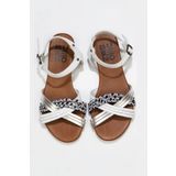 Bueno Shoes 01WU7442 Beyaz Multi Kadın Sandalet