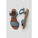 Bueno Shoes 01WU7450 Mavi Deri Kadın Sandalet