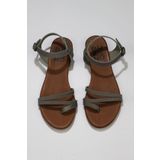 Bueno Shoes 01wu7457 Turuncu Nubuk Kadın Düz Sandalet