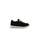 Bueno Shoes 01WU8904 Siyah Süet Kadın Düz Ayakkabı