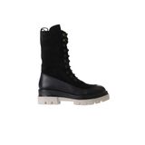 Bueno Shoes 01WV2901 Siyah Deri Süet Dolgu Topuklu Kadın Bot