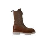 Bueno Shoes 01WV2901 Taba Deri Süet Dolgu Topuklu Kadın Bot