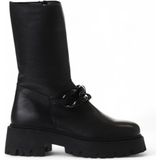 Bueno Shoes 01WV3118 Siyah Deri Kadın Bot
