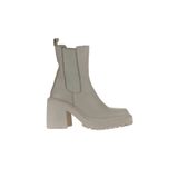 Bueno Shoes 01WV5400 Bej Deri Kadın Topuklu Bot