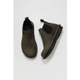 Bueno Shoes 01WV7500 Haki Koyu Nubuk Düz Kadın Bot