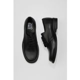 Bueno Shoes 01WV8600 Siyah Deri Kadın Düz Ayakkabı