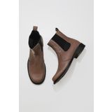Bueno Shoes 01WV8601 Gri Deri Kadın Bot