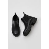 Bueno Shoes 01WV9002 Siyah Deri Dolgu Topuklu Kadın Bot