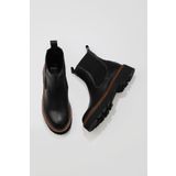 Bueno Shoes 01WV9905 Siyah Deri Kadın Bot