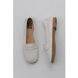 Bueno Shoes 01WY0801 Beyaz Kırık Deri Kadın Loafer