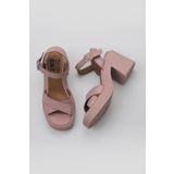 Bueno Shoes 01WY12704 Gül Kurusu Deri Kadın Topuklu Sandalet
