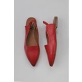 Bueno Shoes 01WY1802 Kırmızı Deri Kadın Düz Sandalet