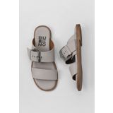 Bueno Shoes 01WY2001 Gri Deri Kadın Düz Terlik