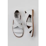 Bueno Shoes 01WY2002 Beyaz Deri Kadın Sandalet