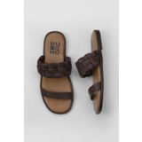 Bueno Shoes 01WY2006 Kahverengi Deri Kadın Düz Terlik