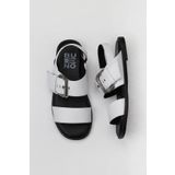 Bueno Shoes 01WY2013 Beyaz Deri Kadın Sandalet