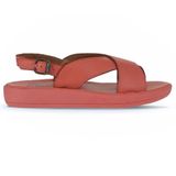Bueno Shoes 01WY2302 Mercan Deri Kadın Dolgu Topuklu Sandalet