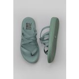Bueno Shoes 01WY2317 Yeşil Açık Deri Kadın Parmak Arası Terlik