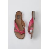Bueno Shoes 01WY2507 Fuşya Deri Kadın Düz Terlik