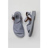Bueno Shoes 01WY2901 Mavi Deri Kadın Düz Sandalet