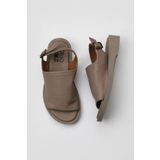 Bueno Shoes 01WY2917 Gri Deri Kadın Düz Sandalet