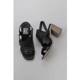 Bueno Shoes 01WY3705 Siyah Deri Kadın Topuklu Ayakkabı