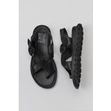 Bueno Shoes 01WY5408 Siyah Deri Kadın Sandalet