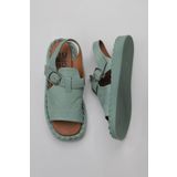 Bueno Shoes 01WY9103 Yeşil Açık Deri Kadın Düz Sandalet
